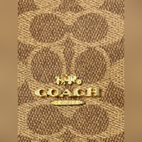 Coach Boxed Mini Tote Bag- Brown Signature Canvas with Gold Accents. NWOT. - Picture 7 of 15